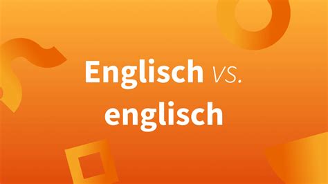 ich spreche englisch groß oder klein